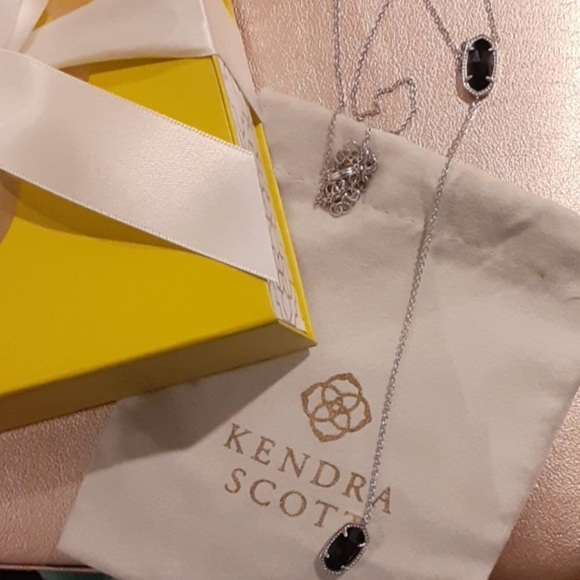 Kendra Scott Jewelry - Kendra Scott NW bag Black Ellison Necklace NWOT